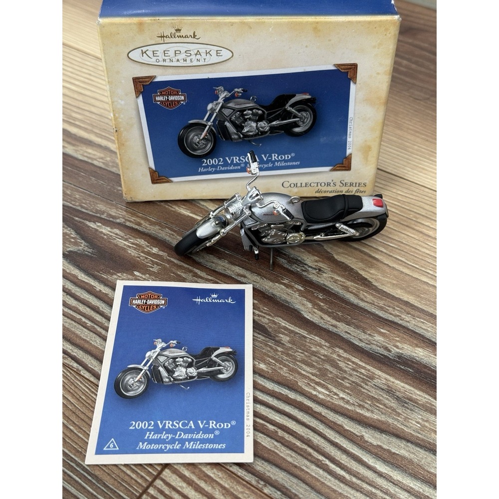 Harley-Davidson 2002 VRSCA V-Rod 2004 Christmas Ornament HALLMARK KEEPSAKE